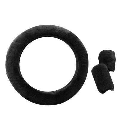 3 Piece Auto Plush Cover Set for Cold Weather Driving