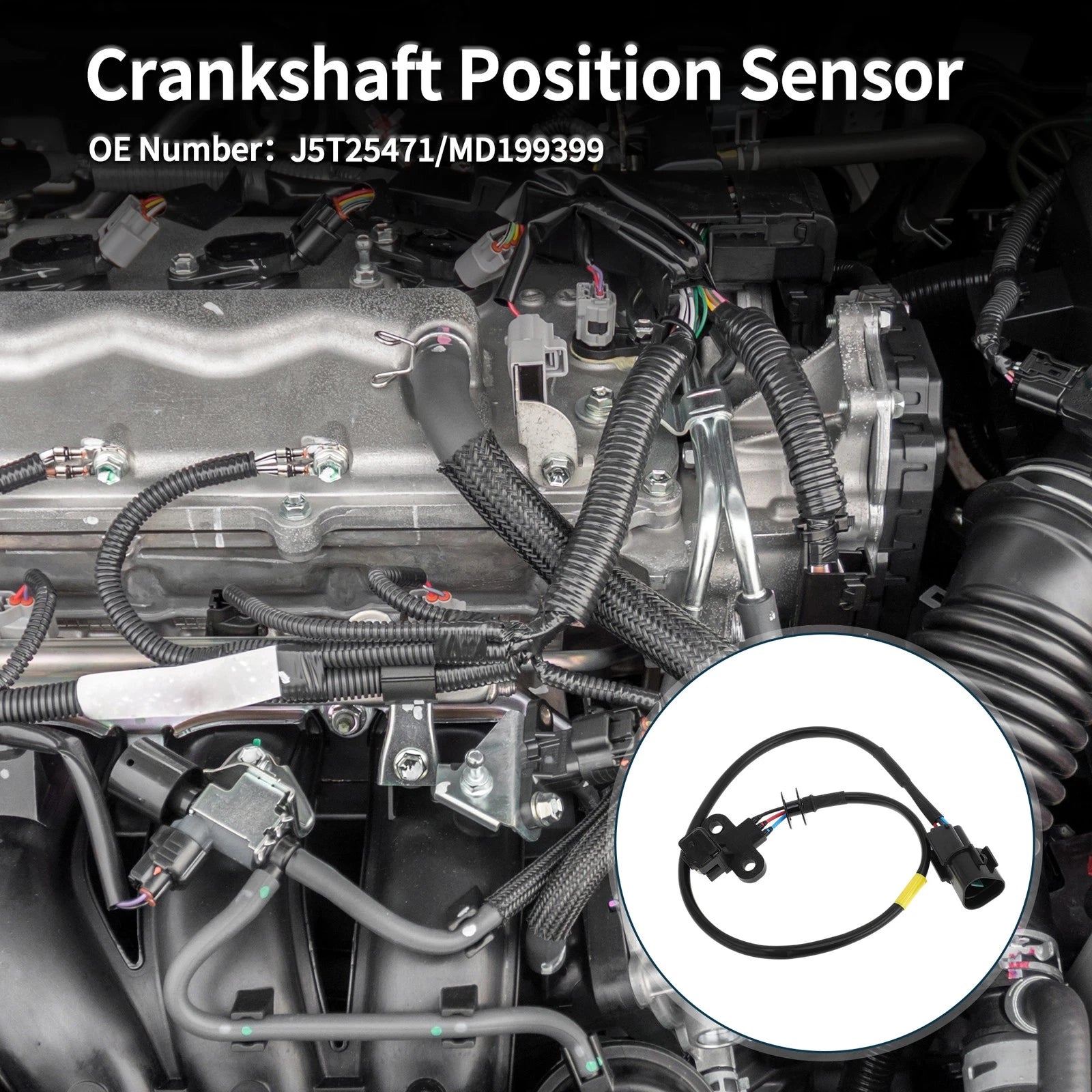 Crankshaft Position Sensor for Mitsubishi Mirage 1.5 (1995–1996) Replacement