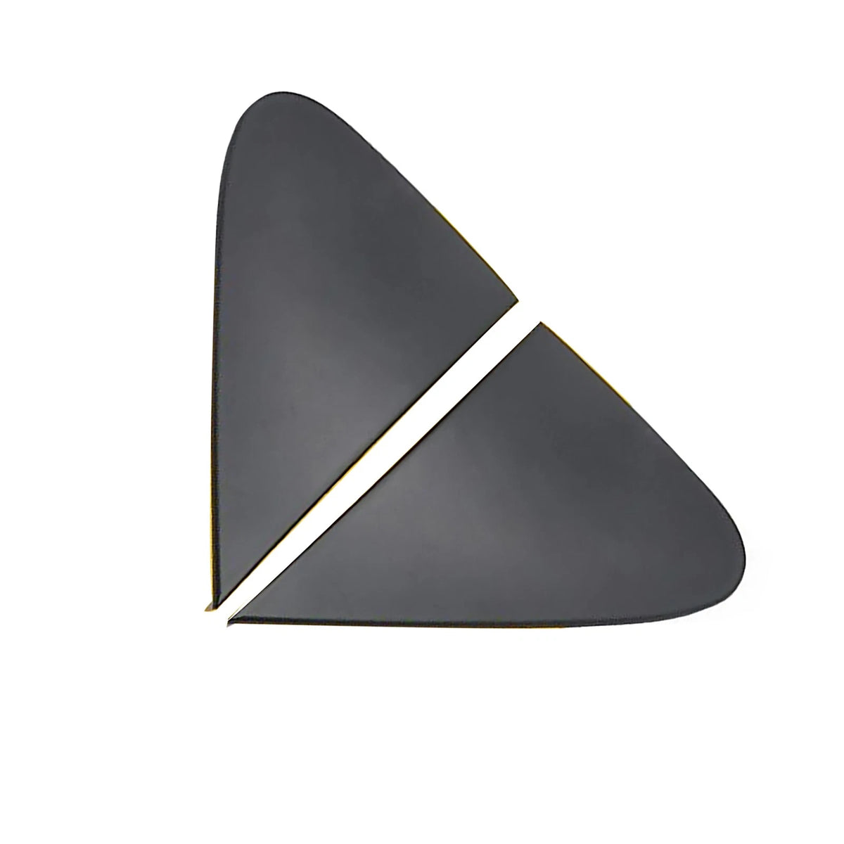 2X Black Side View Mirror Corner Cover for Toyota Corolla (2008–2013) 60118-12010
