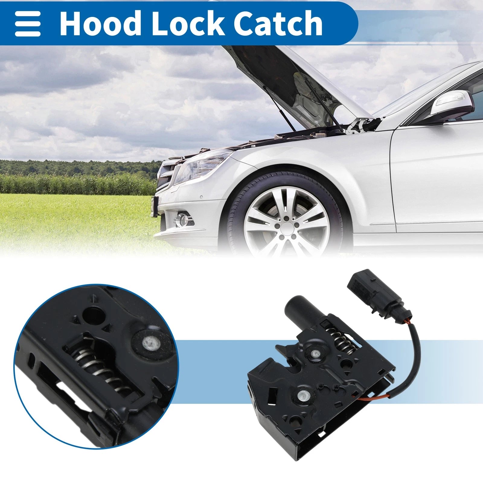 Hood Latch Assembly for Audi Q3 (2015–2018)