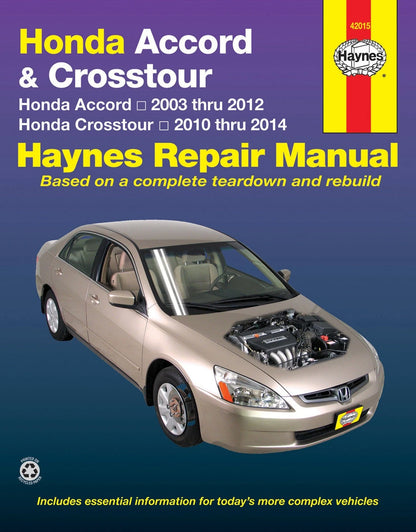 Service Repair Manual for Honda Accord (2003–2012), Crosstour (2010–2014)