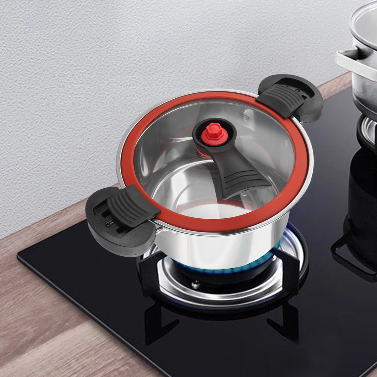 3.5L Nonstick Pressure Cooking Pot for Fast Cooking