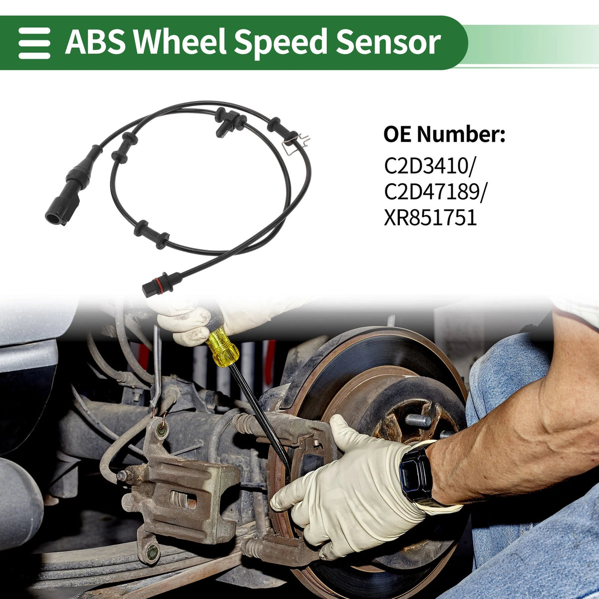 ABS Wheel Speed Sensor for Jaguar XF (2002–2015) No.C2D3410/C2D47189