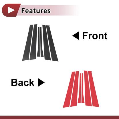 Door Pillar Window Trim Set Front Rear Left Right for Volkswagen Golf 4 (1997–2003)