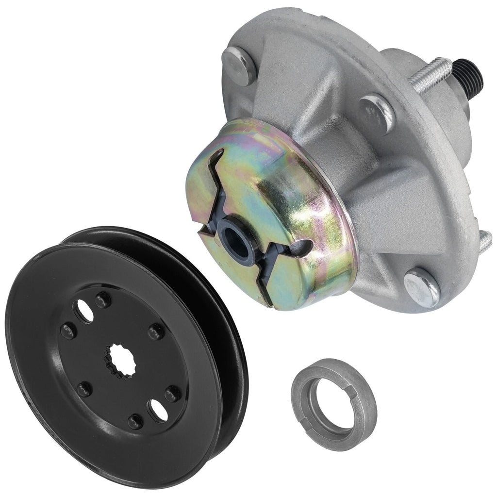 Caltric Deck Spindle Assembly with Pulley for John Deere X534 (2010–2018)
