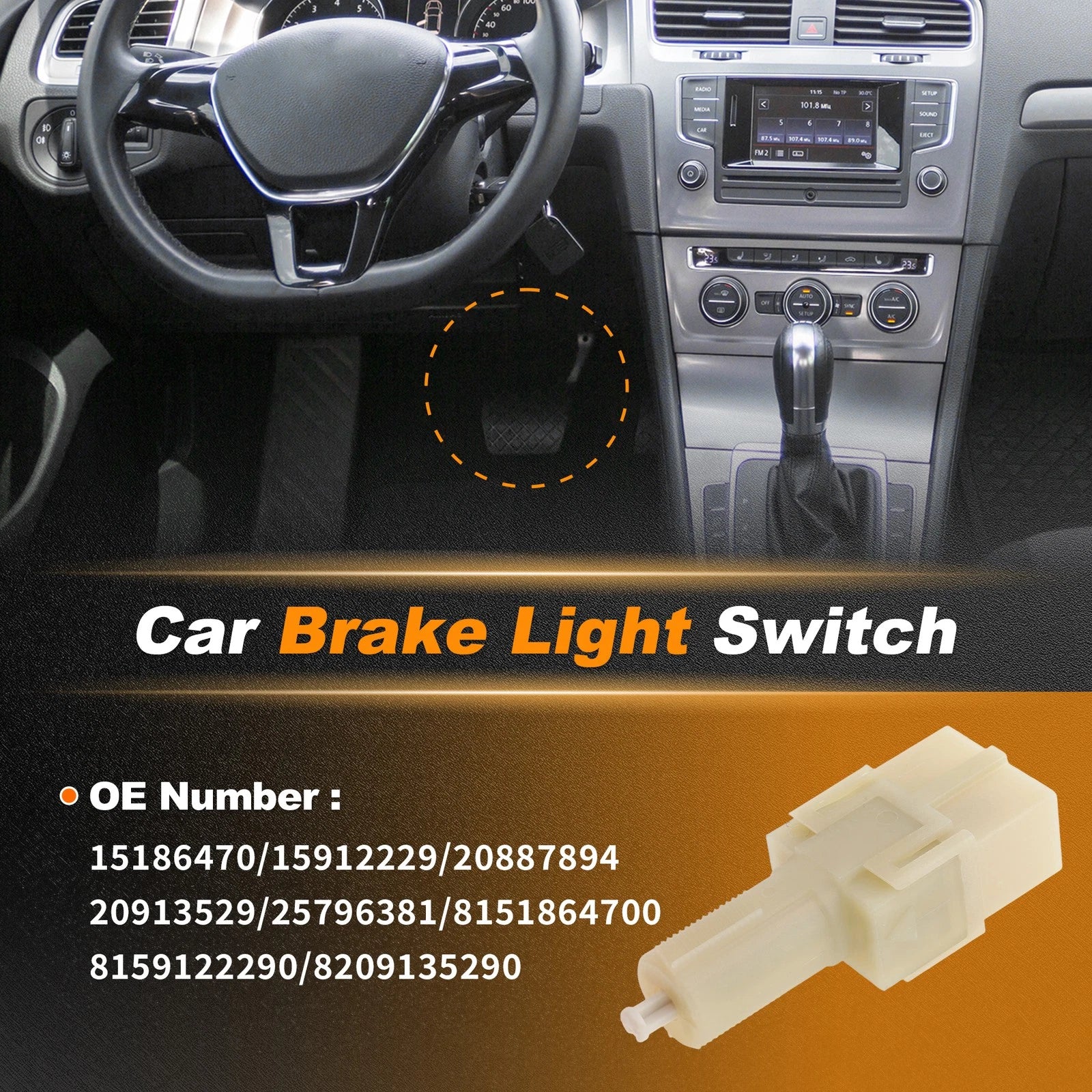 Brake Light Switch Replacement for Chevrolet Colorado 2004-2009 (2004–2009)