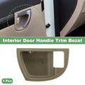 Front Right Interior Door Handle Trim Bezel Replacement for Hyundai Santa Fe (2007–2012 Beige)
