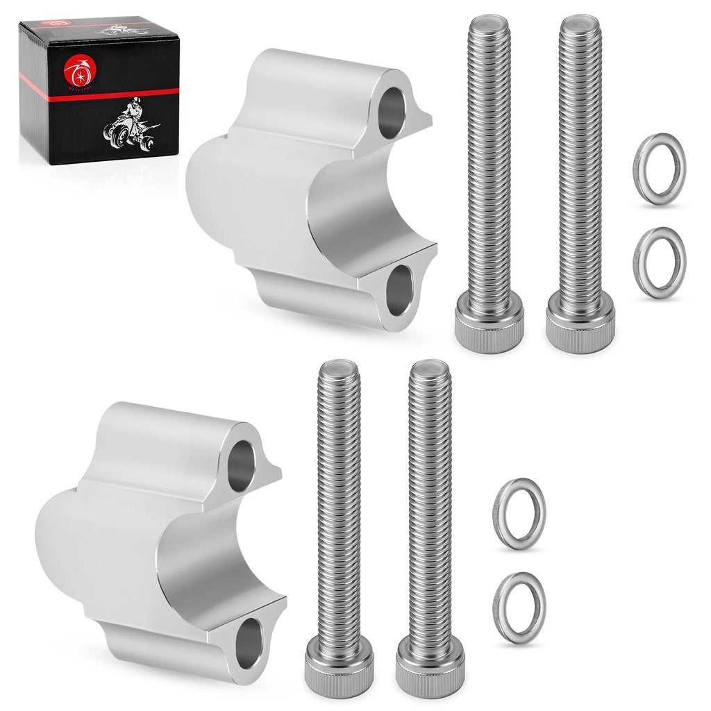 30mm Handlebar Risers 7/8" Bar Clamp Kit for Honda Yamaha ATV Dirt Bike