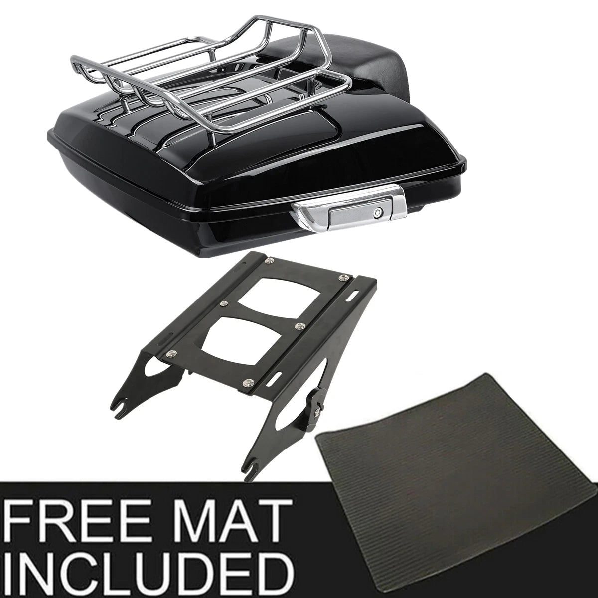 Razor Trunk Backrest Pad Mount Rack for Harley Touring Glide (2014–Present)