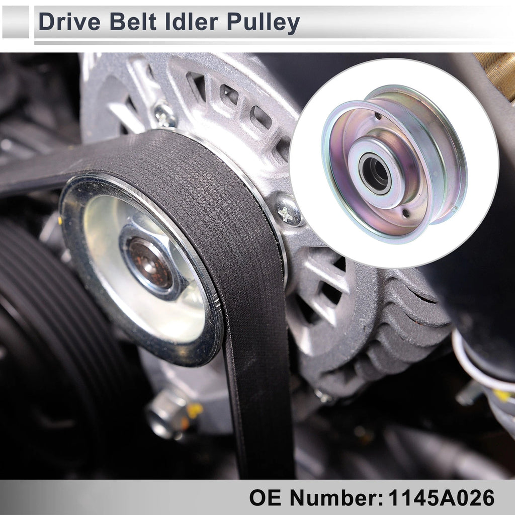 Drive Belt Idler Pulley for Mitsubishi Outlander (2007–2020) Replacement 1 Pc