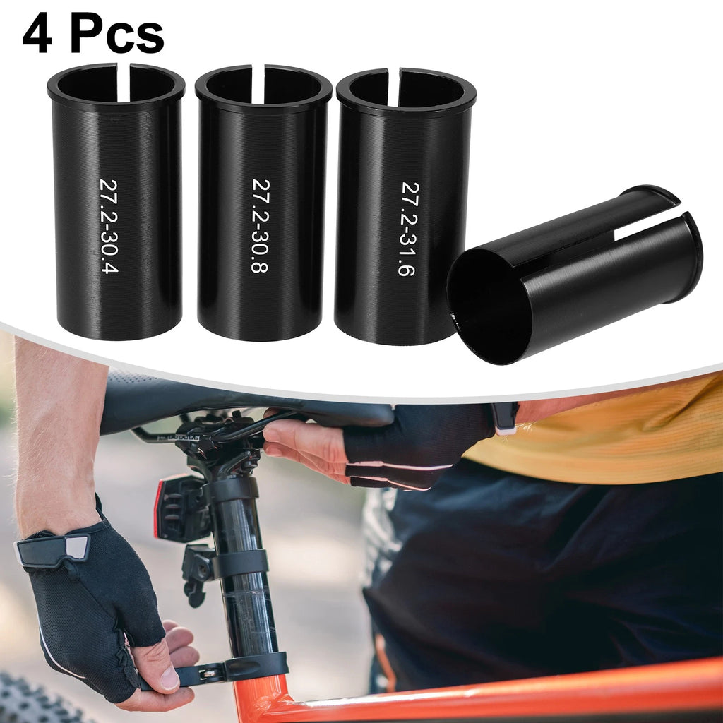 Bicycle Seat Post Tube Adapter 4 Pcs for 27.2–31.6mm Posts (Universal)