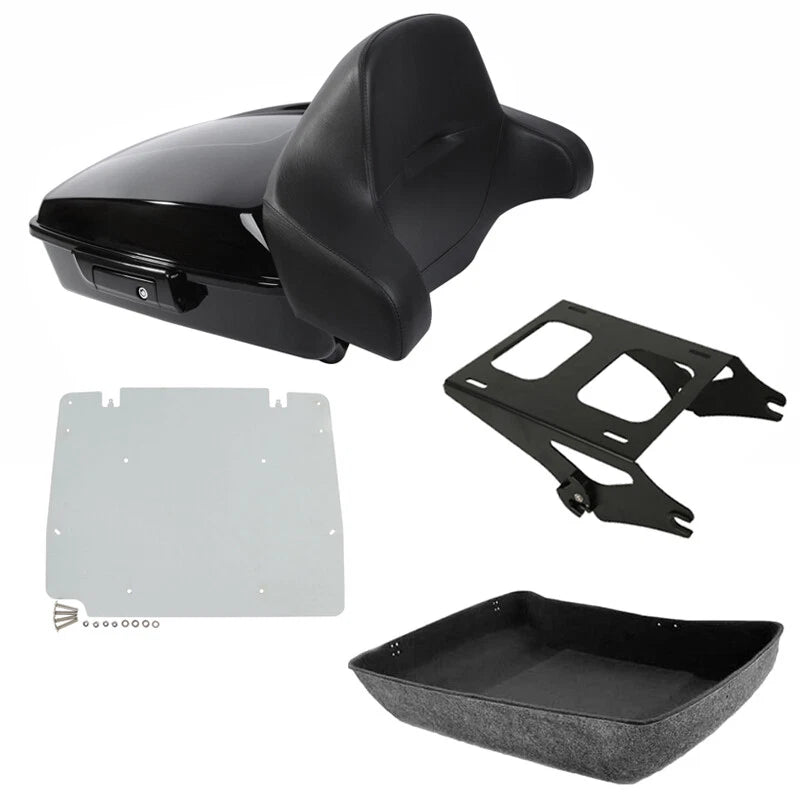 Chopped Trunk Pad Mount Rack Plate for Harley Touring (2014–2026)