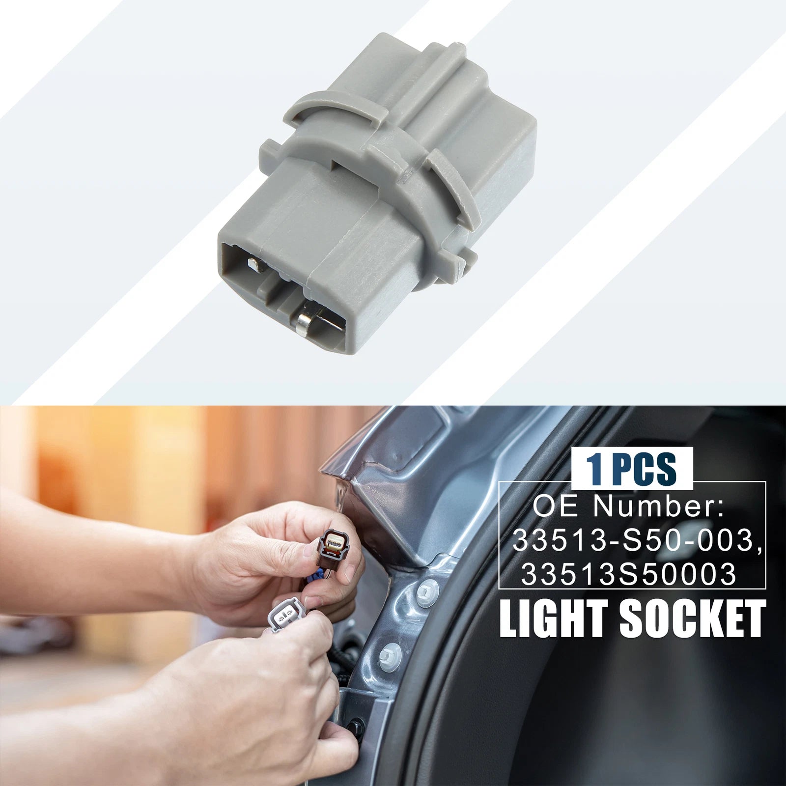 Backup Reverse Light Bulb Socket Holder 33513-S50-003 for Honda Civic (1999–2014)