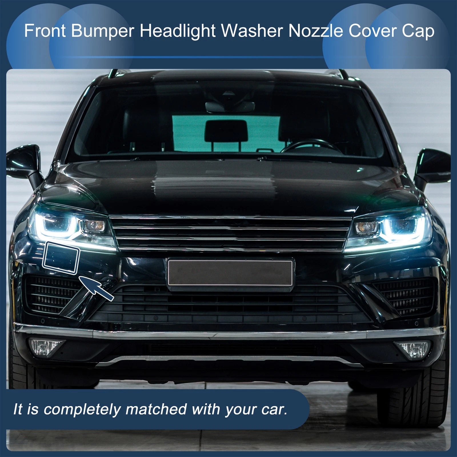 Front Right Windshield Washer Nozzle Cover Cap for Volkswagen Touareg (2007–2010)