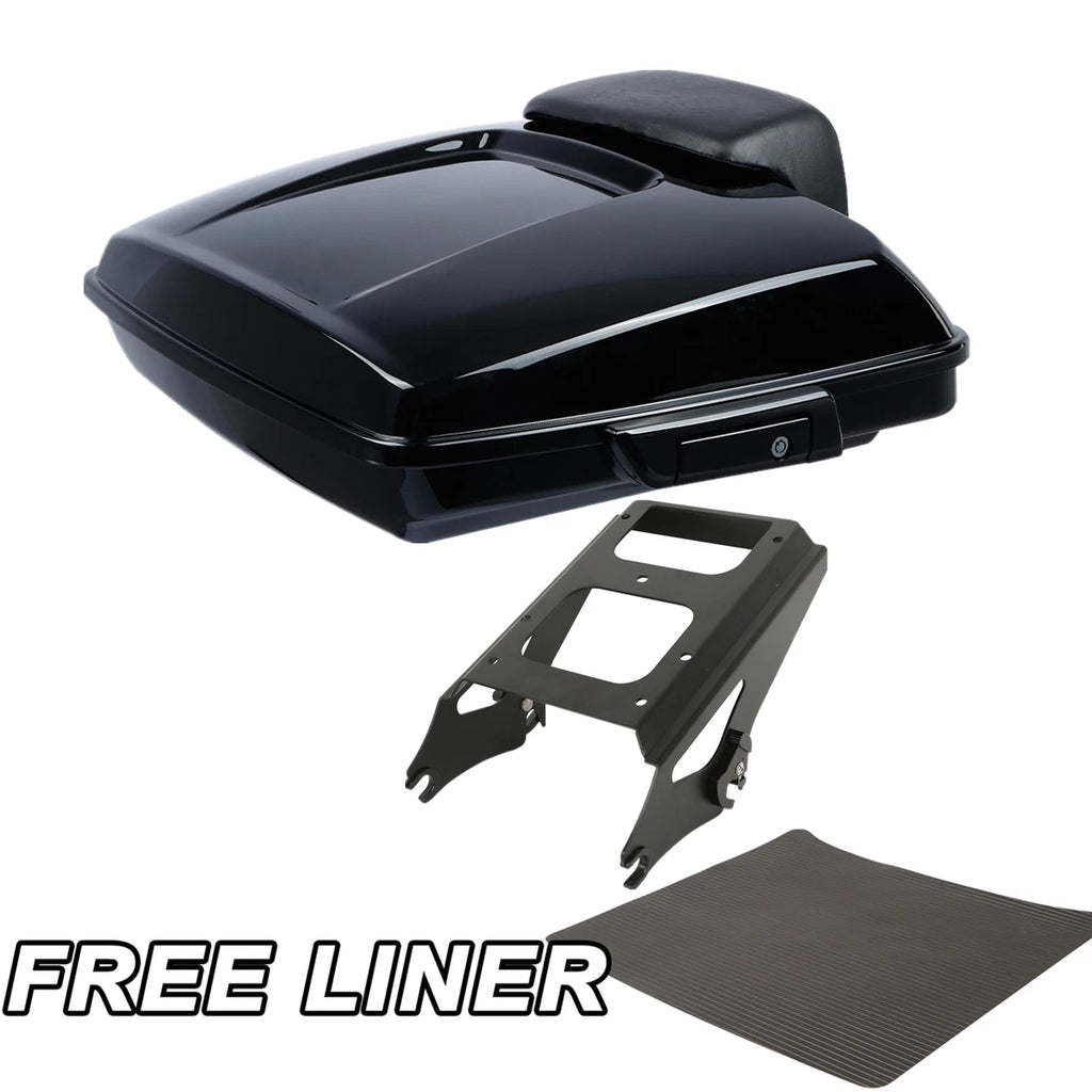 Trunk Backrest Pad Mount Rack for Harley Touring Glide (2009–2013)