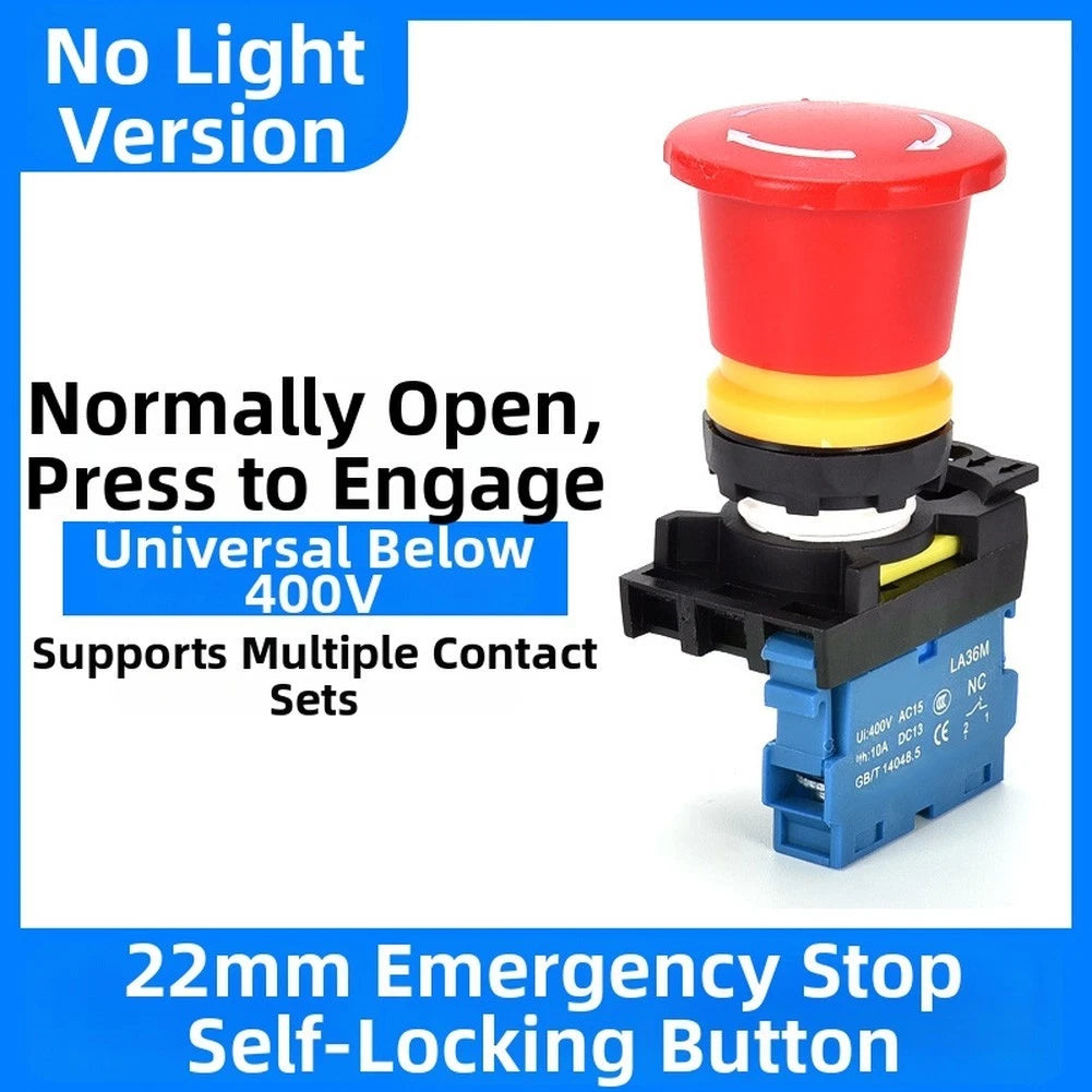 LA36M Red Stop Button Switch for Exigent (400V)