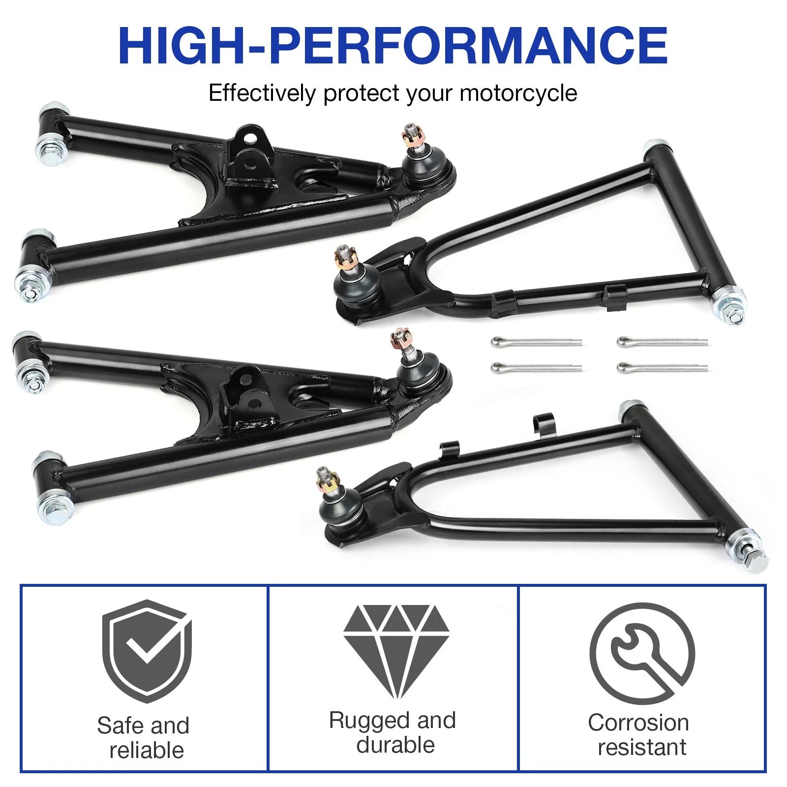 Front Upper & Lower Control A Arm for Yamaha Banshee 350 (1987–2006)