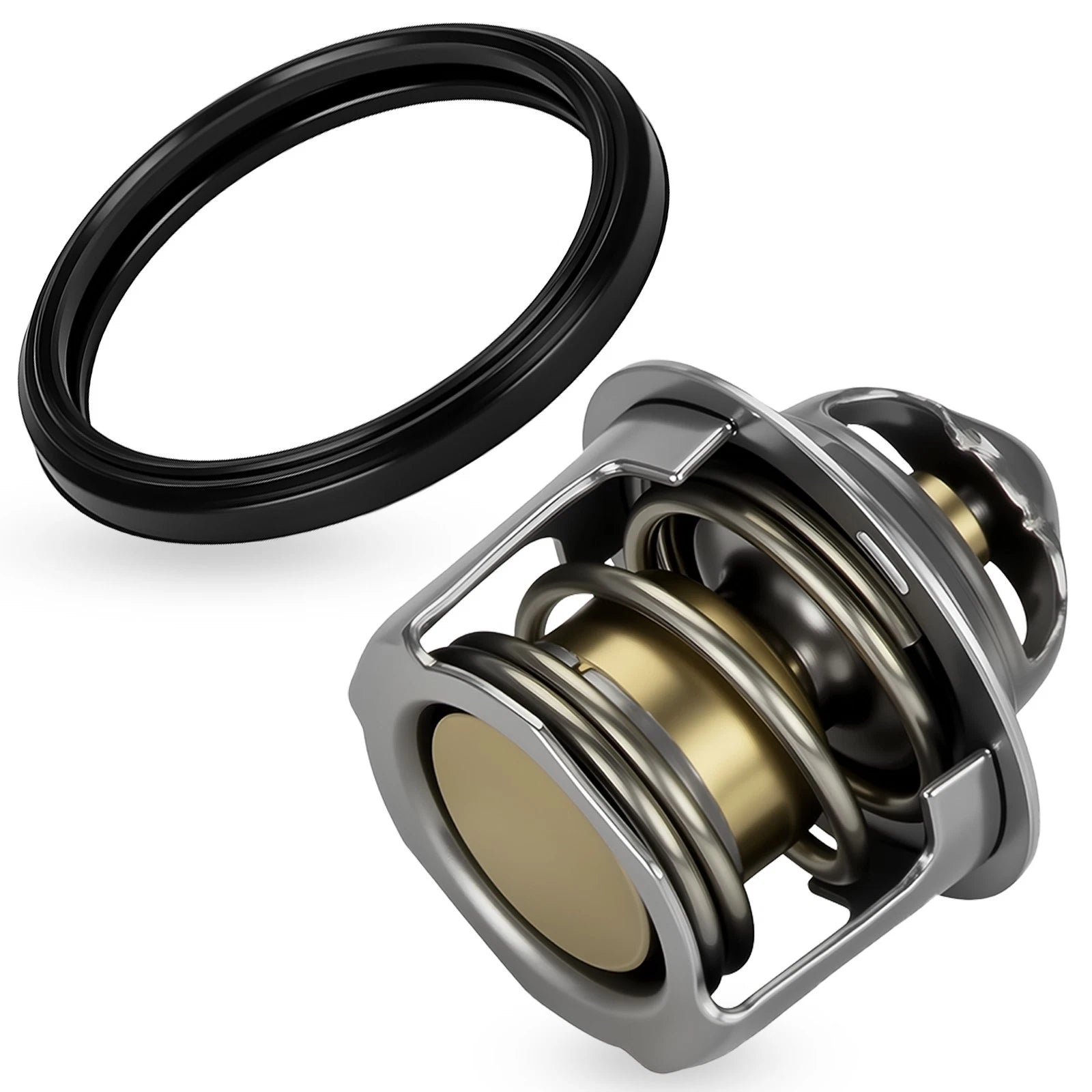 Thermostat w/ Gasket for Kawasaki KL600 KL650B KLR250 KLR650 KLR650S (1987–2007) 49054-1003