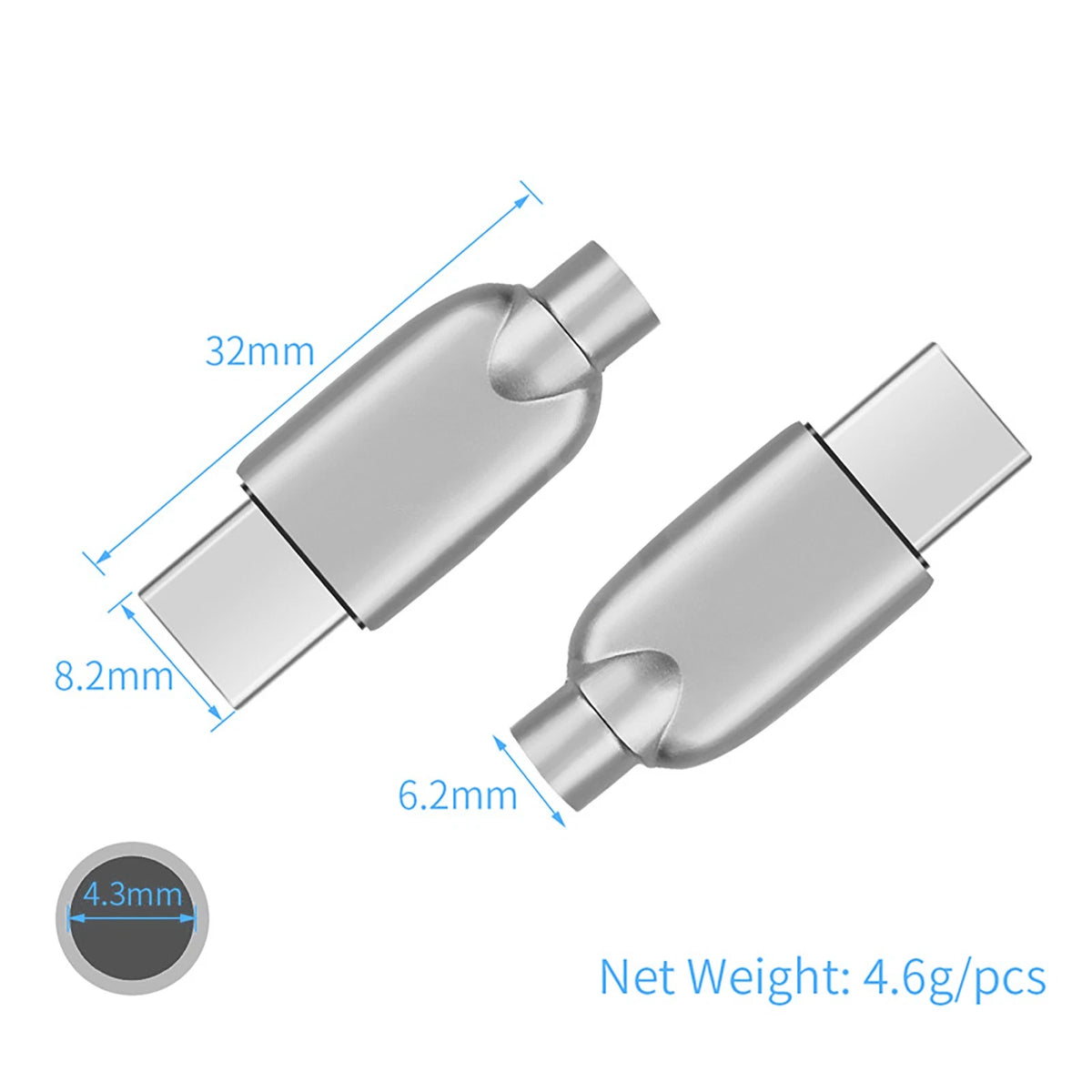 Type-C Audio Headphone Plug for HiFi Sound Quality (32bit 384kHz)
