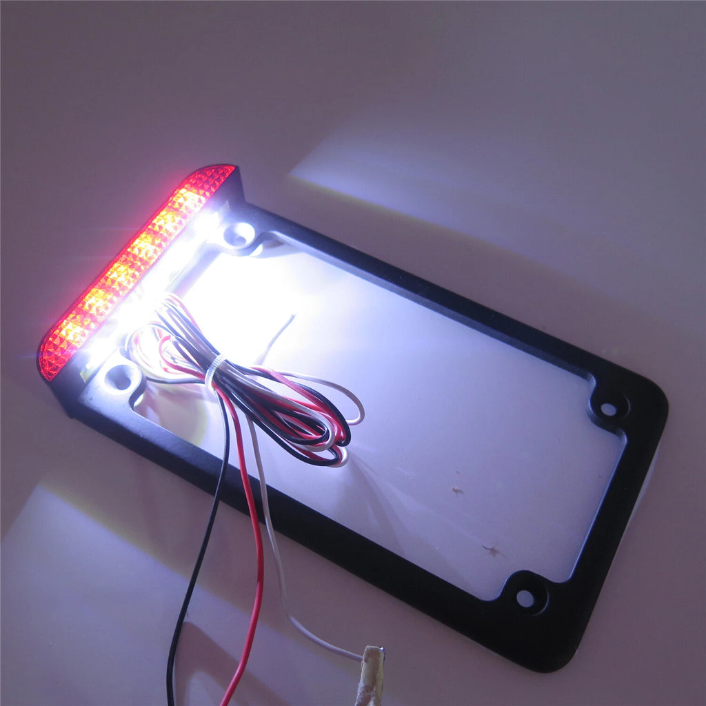 LED License Plate Frame for Universal Motorcycle (All Years)