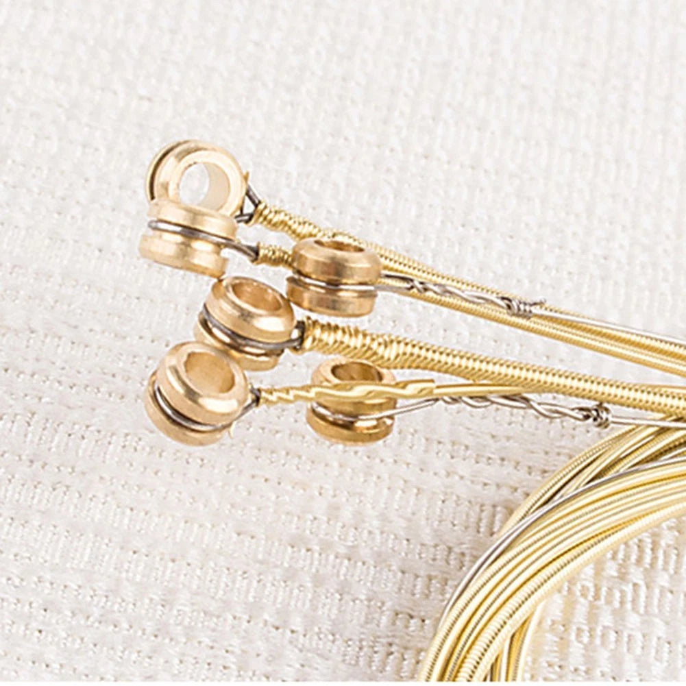 Set of 4 Stainless Steel Guitar Strings for Professional Use