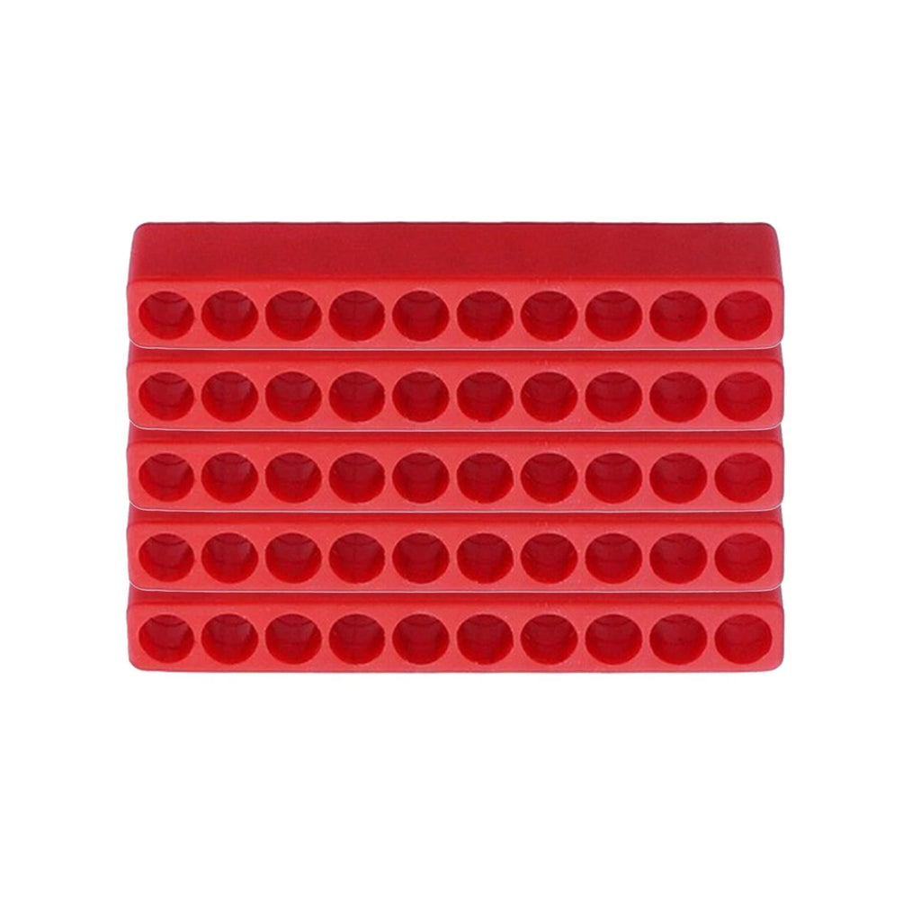 5X Bit Holder 10 Hole 1/4" Hex Shank for Screwdriver Storage