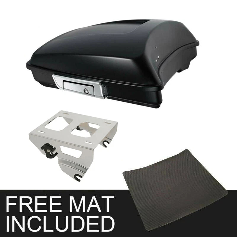 Matte Black Razor Trunk Solo Mount Rack for Harley Electra Glide (2014–2026)