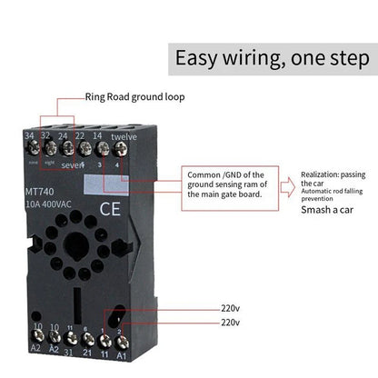 Induction Loop Detector DP132 for Automatic Doors (DC12V24V Applications)