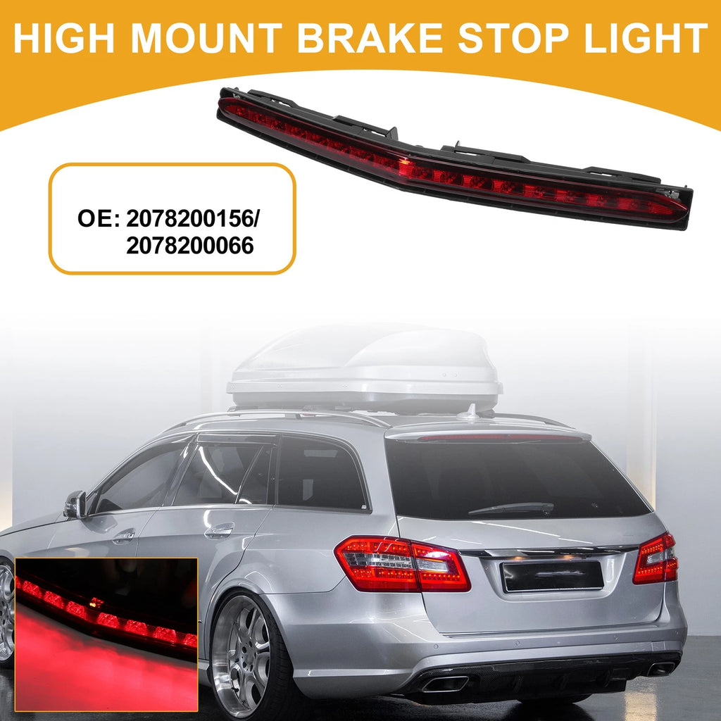 Third Brake Stop Light for Mercedes-Benz E550 (2012–2017) ABS Red