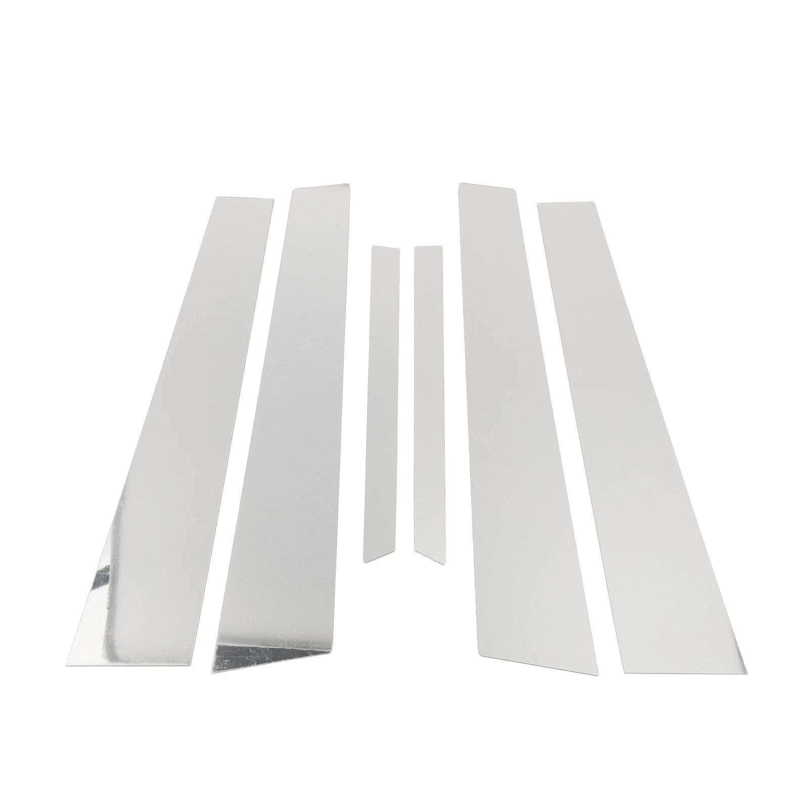 Door Pillar Window Trim Kit 6 Pcs Chrome Silver for Mercedes S-Class (2007–2013)
