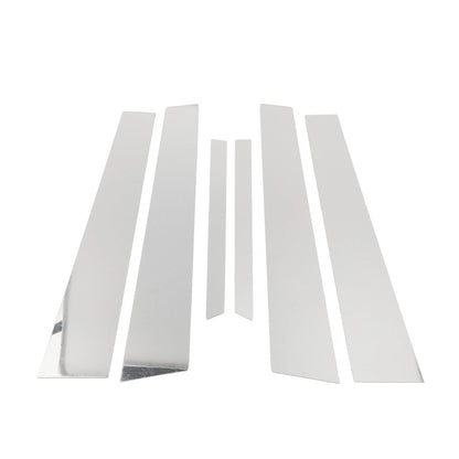Door Pillar Window Trim Kit 6 Pcs Chrome Silver for Mercedes S-Class (2007–2013)