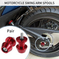 Motorbike Swingarm Spools 6mm CNC Replacement for Red for Universal (Any Year)