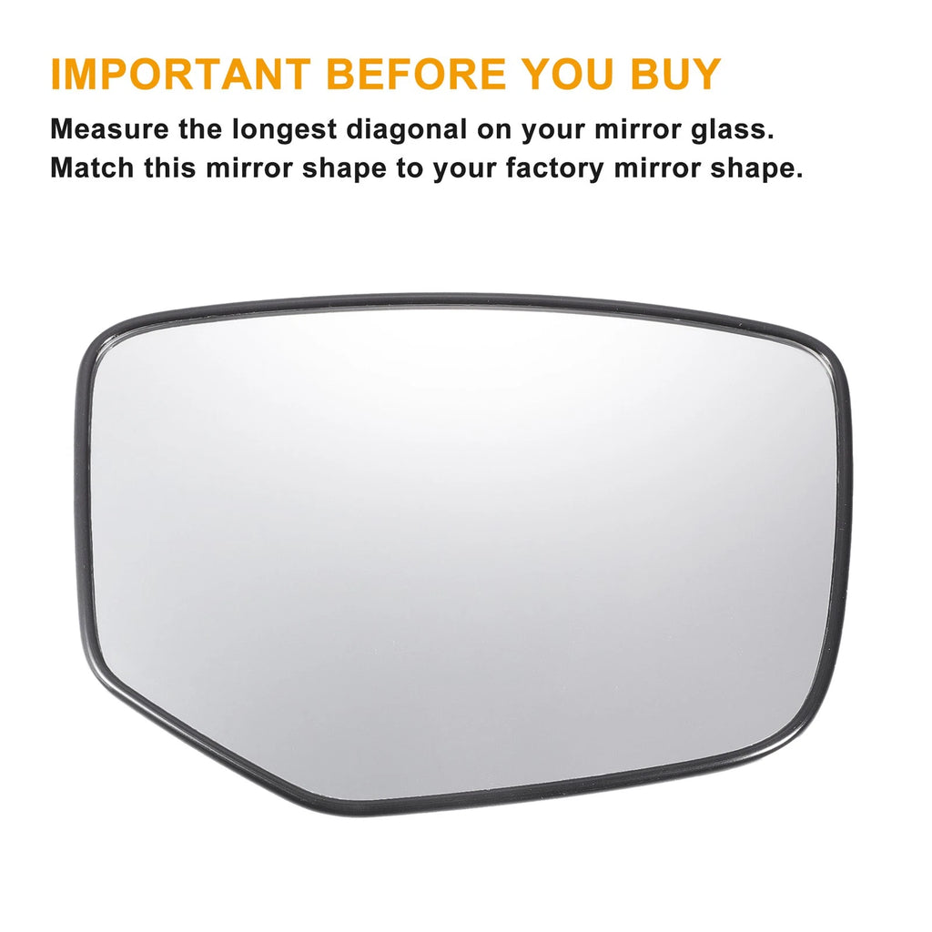 Right Side Mirror Glass Replacement Non Heated for Honda Accord (2008–2010)