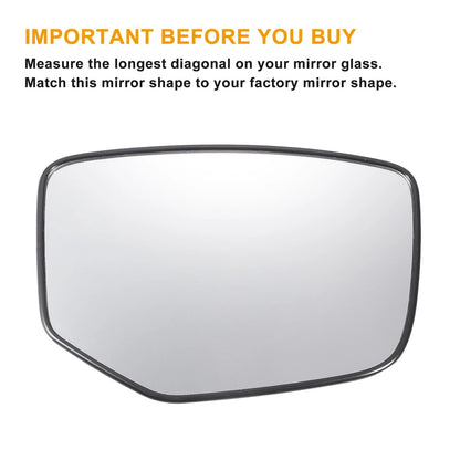 Right Side Mirror Glass Replacement Non Heated for Honda Accord (2008–2010)