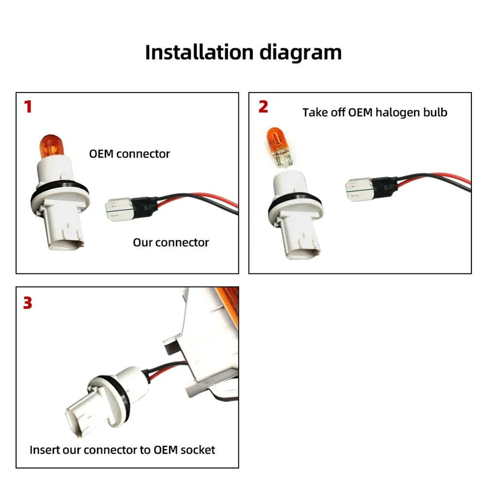 Side Marker Light Turn Signal Lamp for Mitsubishi Colt CZC CZ3 (2004–2012)