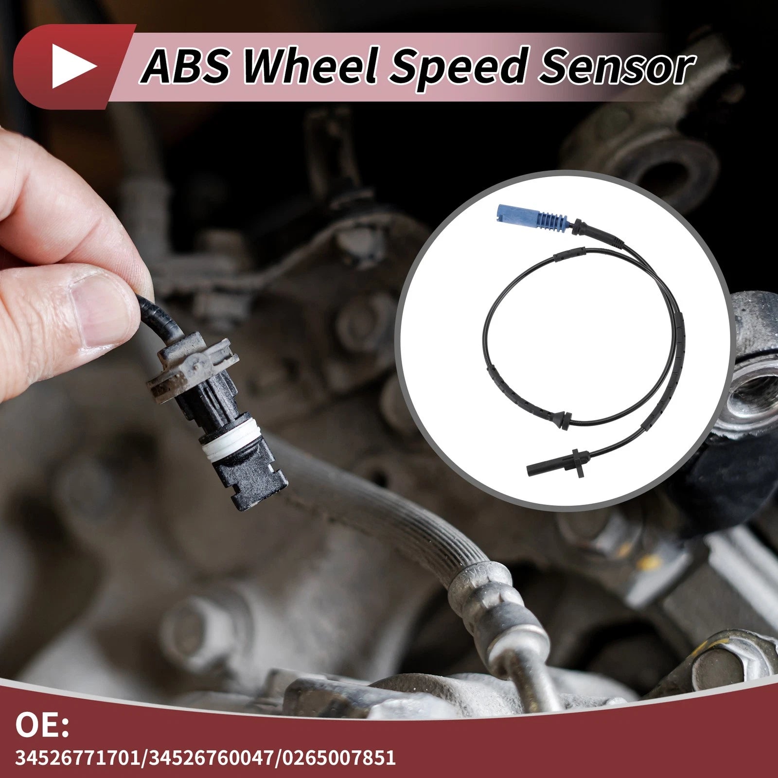 ABS Wheel Speed Sensor Replacement for BMW 530xi Left (2006–2007)