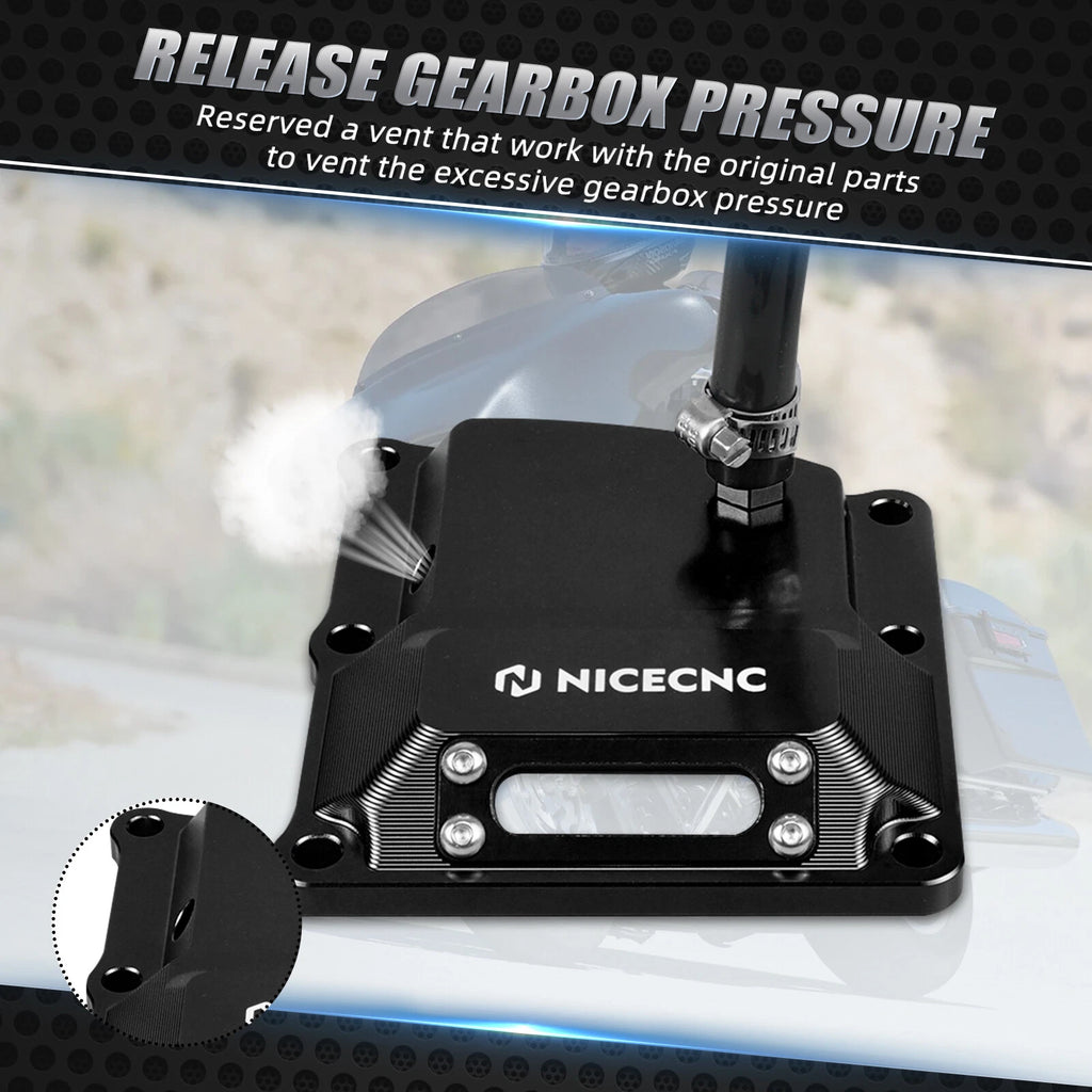 Transmission Top Cover Kit with Air Filter for Harley Softail/Road Glide/Road King (–)