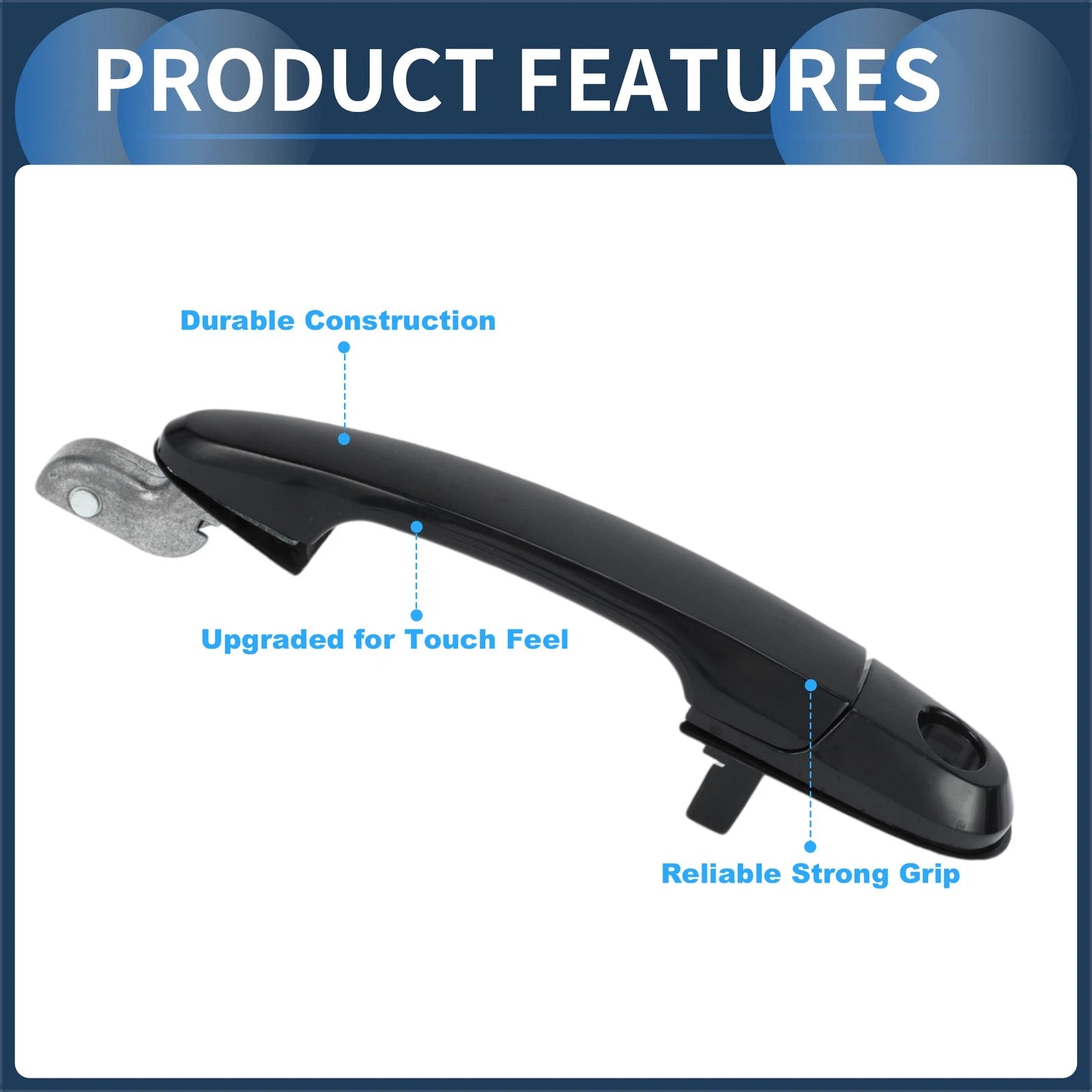Exterior Door Handle Front Left Replacement for Hyundai Tucson (2005–2009)