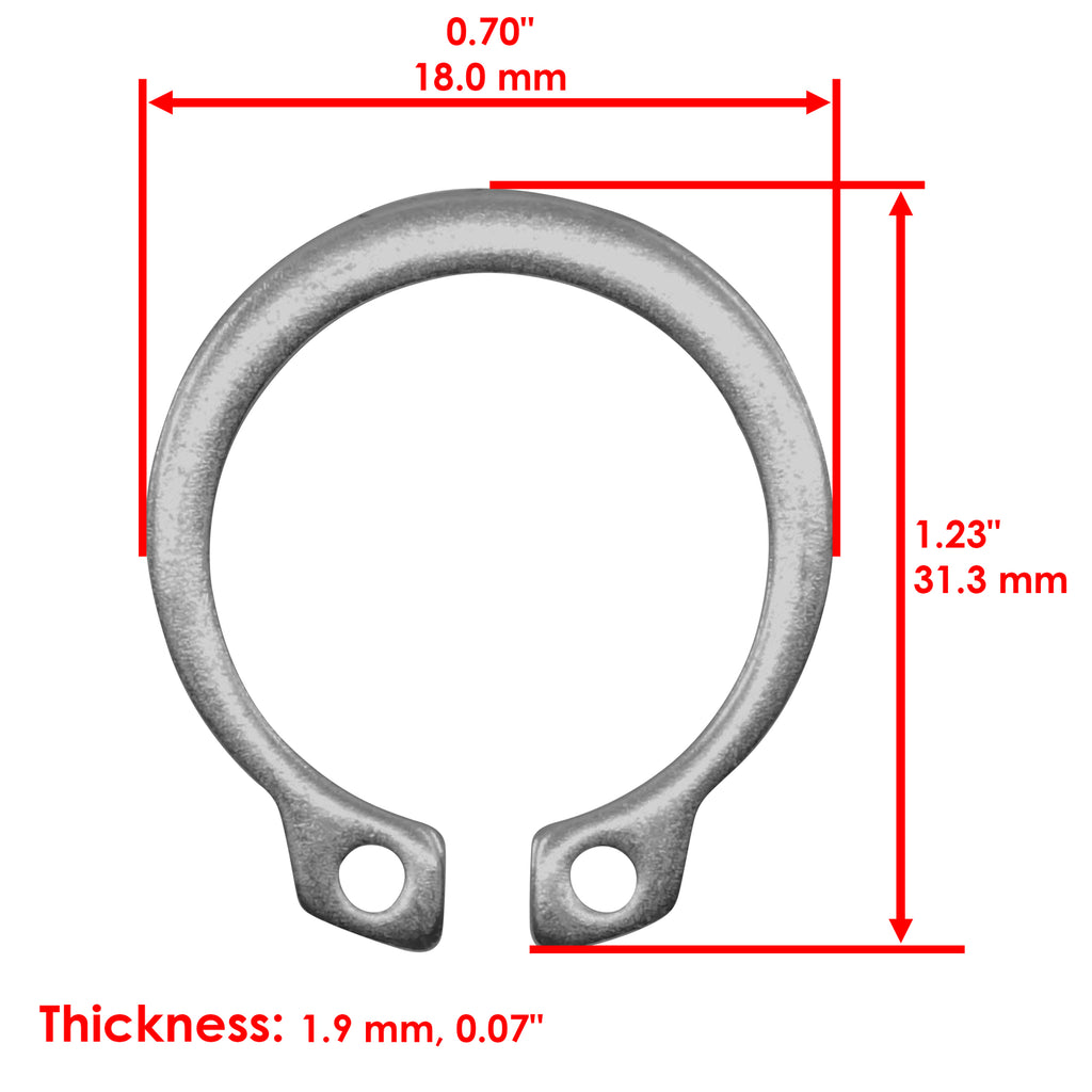 Front Yoke Shaft Kit Replacement for John Deere Z225 Z245 Z425 (2010–2015)