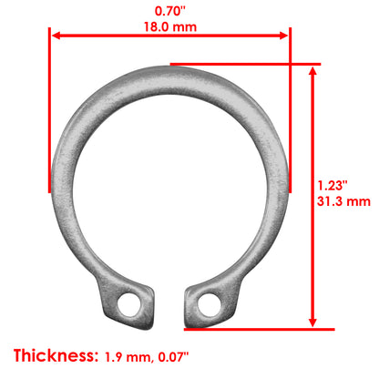Front Yoke Shaft Kit Replacement for John Deere Z225 Z245 Z425 (2010–2015)