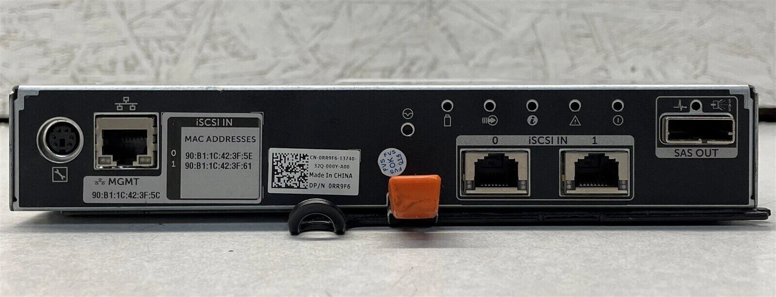 Dell RR9F6 10GB iSCSI Powervault Controller for MD36601 (E02M, E02M003)