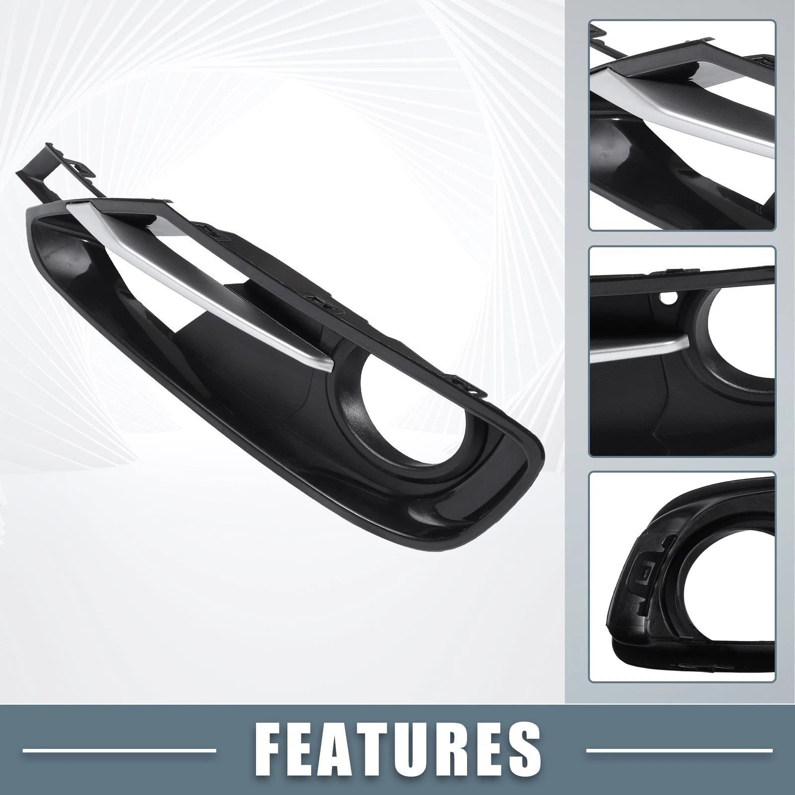 Fog Light Grille Cover Trim Pair Left Right for BMW F30 (2012–2019)