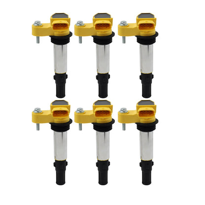 6PCS Ignition Coil Pack for Cadillac SRX CTS STS GMC Acadia Buick