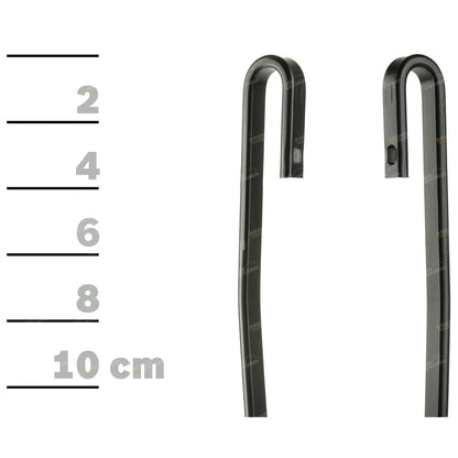 Front Pair Bosch Eco Wiper Blades for Mazda 2 DE (2007–2014)