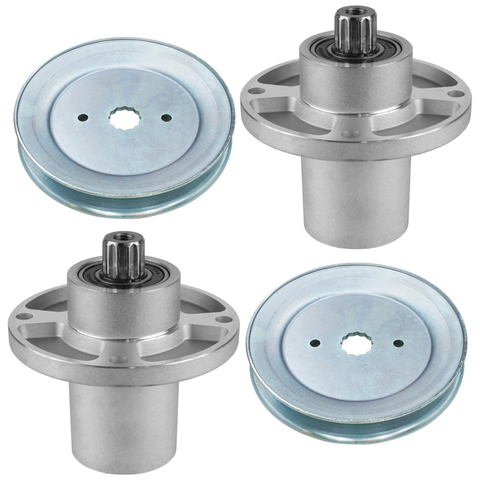 Deck Spindles Replacement with 6.47 in Pulley for Hustler Raptor SD 7000 (2019–2021)