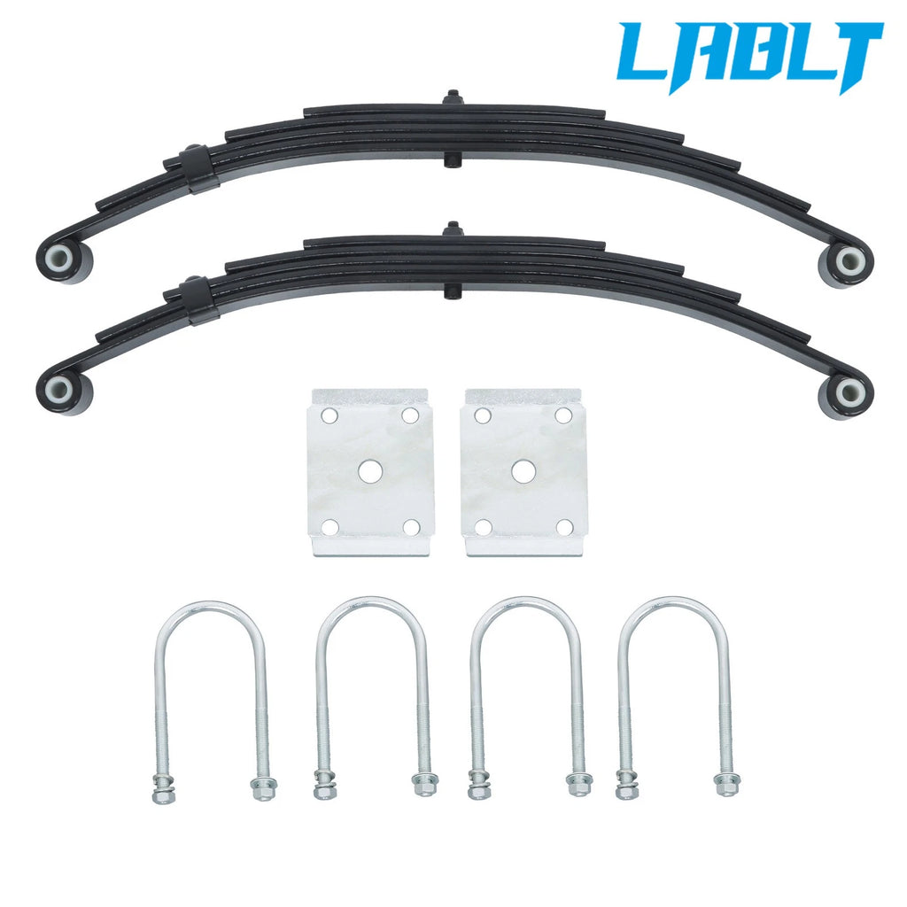 Single Trailer Axle Suspension Kit for LABLT (6000lb, 5 Leaf Spring, Ubolt)