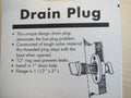 2X Retained Screw Type Nylon Drain Plug for Boats (Fits 1 Inch Diameter Hole)
