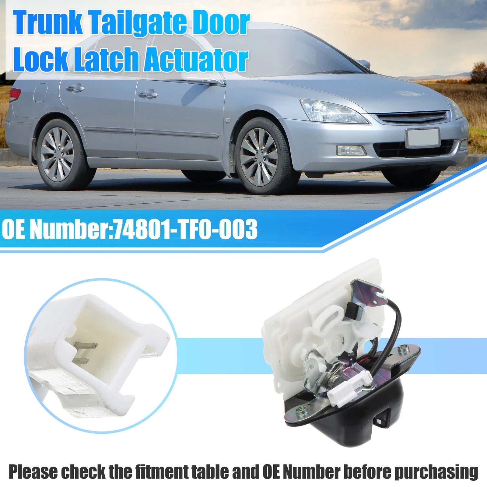 Tailgate Latch Actuator Rear Replacement for Honda Fit Jazz (2008–2014)