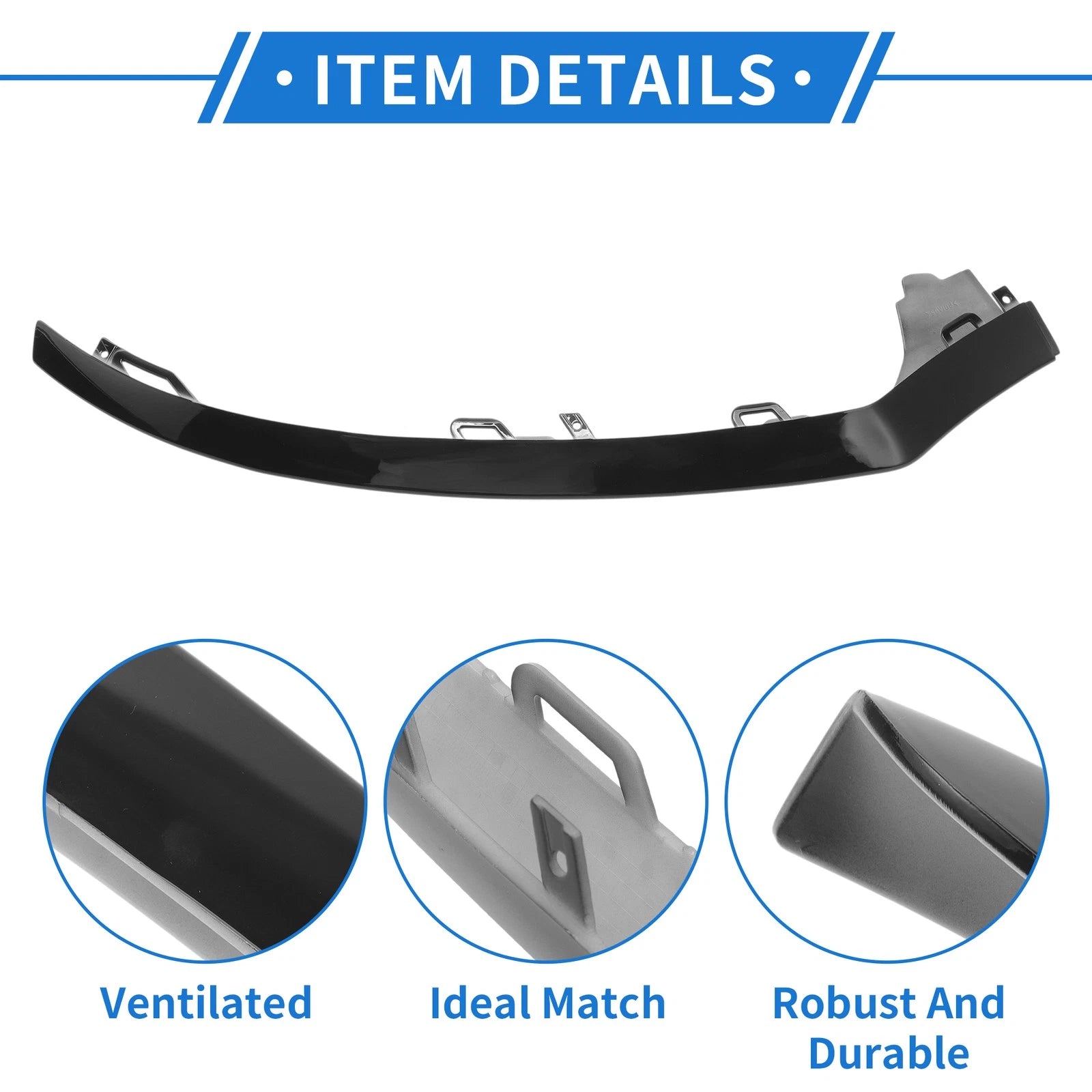 Front Left Bumper Grille Trim Garnish for Mercedes-Benz C-Class W205 (2015–2018)