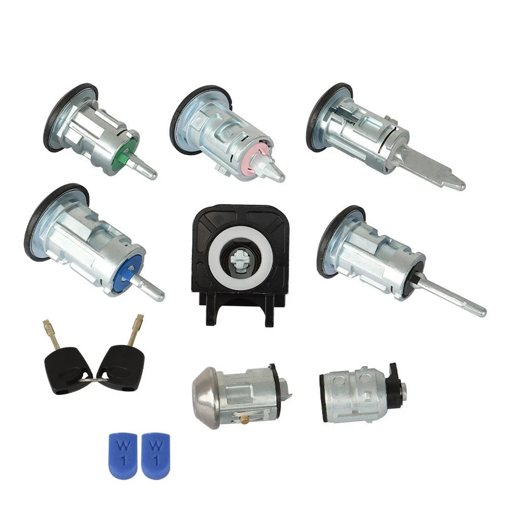 8pcs Door Lock Bonnet Set with 2 Keys for Ford Transit Connect
